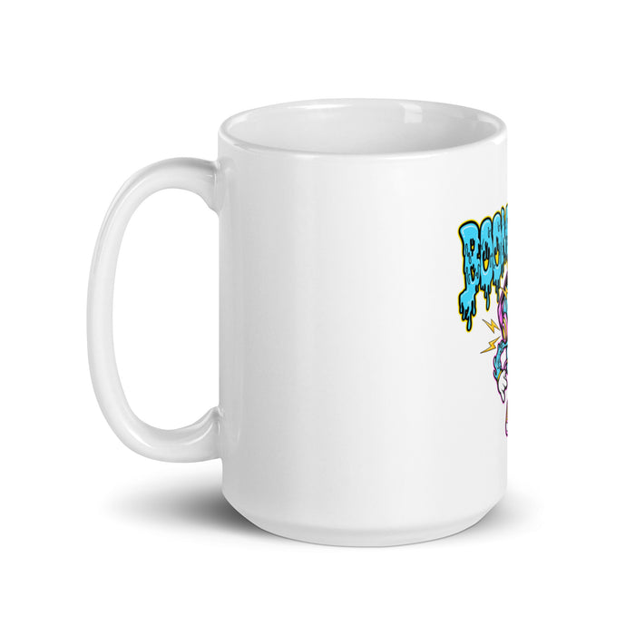 White glossy mug